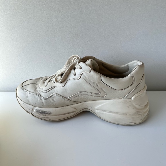 Authentic Gucci Women’s Rhyton leather sneaker in size 37 - Picture 5 of 11